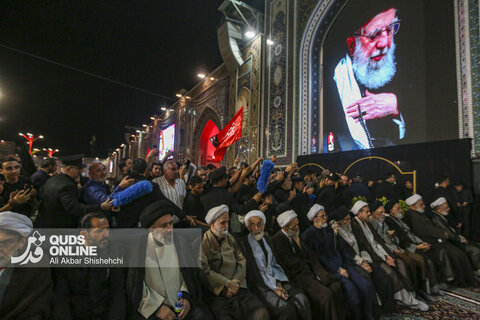 دومین شب اقامه عزای رهبر شهید در حرم مطهر امام رضا علیه السلام