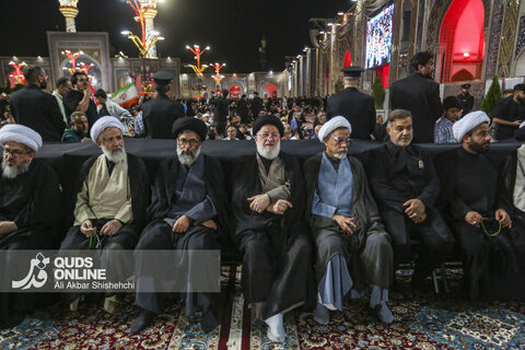 دومین شب اقامه عزای رهبر شهید در حرم مطهر امام رضا علیه السلام