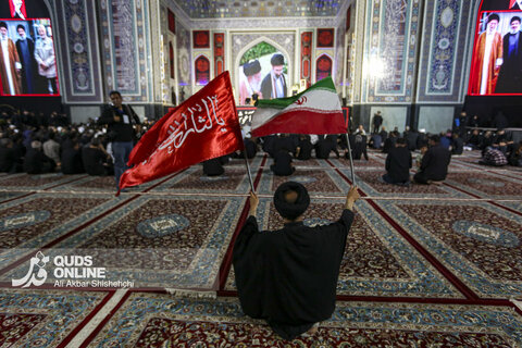 دومین شب اقامه عزای رهبر شهید در حرم مطهر امام رضا علیه السلام