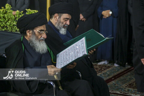 سومین شب اقامه عزای رهبر شهید در حرم مطهر امام رضا علیه السلام