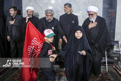 سومین شب اقامه عزای رهبر شهید در حرم مطهر امام رضا علیه السلام