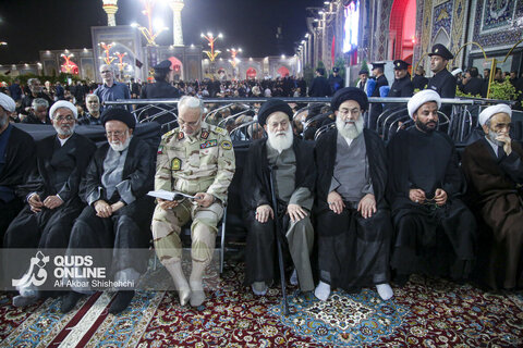 سومین شب اقامه عزای رهبر شهید در حرم مطهر امام رضا علیه السلام