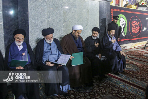 سومین شب اقامه عزای رهبر شهید در حرم مطهر امام رضا علیه السلام