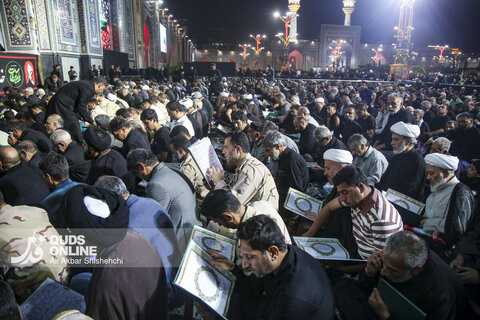 سومین شب اقامه عزای رهبر شهید در حرم مطهر امام رضا علیه السلام
