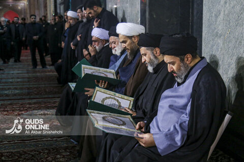 سومین شب اقامه عزای رهبر شهید در حرم مطهر امام رضا علیه السلام