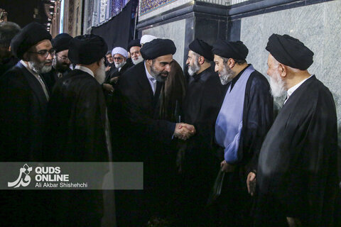 سومین شب اقامه عزای رهبر شهید در حرم مطهر امام رضا علیه السلام