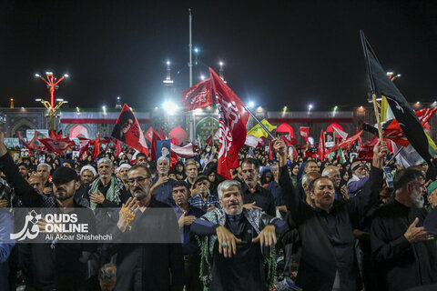 سومین شب اقامه عزای رهبر شهید در حرم مطهر امام رضا علیه السلام