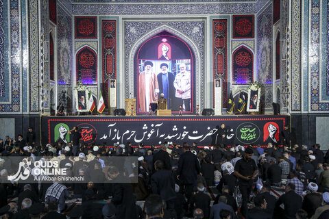 سومین شب اقامه عزای رهبر شهید در حرم مطهر امام رضا علیه السلام