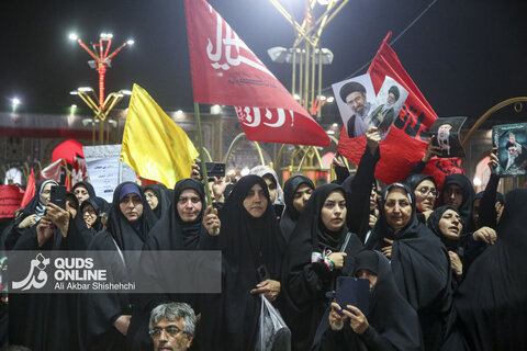 سومین شب اقامه عزای رهبر شهید در حرم مطهر امام رضا علیه السلام