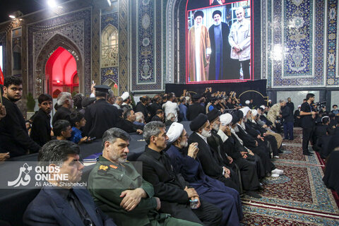 سومین شب اقامه عزای رهبر شهید در حرم مطهر امام رضا علیه السلام
