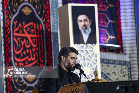 سومین شب اقامه عزای رهبر شهید در حرم مطهر امام رضا علیه السلام