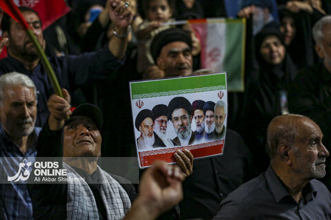 سومین شب اقامه عزای رهبر شهید در حرم مطهر امام رضا علیه السلام