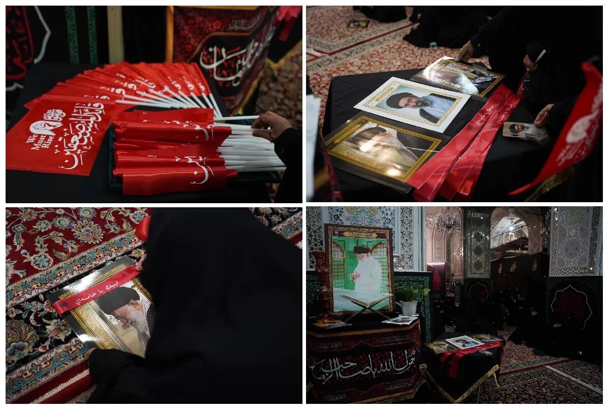 طنین فریاد «قوموا لله» در حرم مطهر رضوی؛ میثاق بانوان لبنانی با آرمان‌های جبهه مقاومت