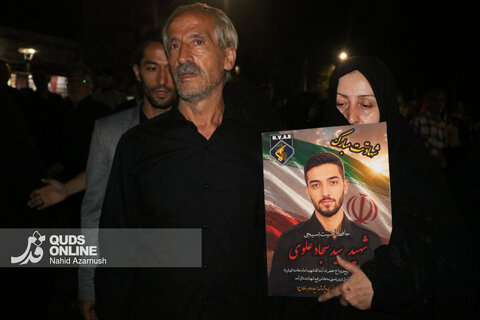 گزارش تصویری | تشییع پیکر ۲ شهید امنیت در مشهد
