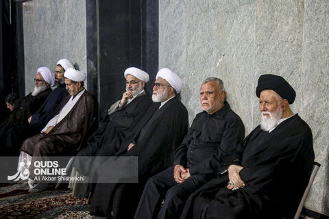 مراسم شب هفت رهبر شهید انقلاب در حرم مطهر امام رضا علیه السلام