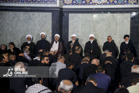 مراسم شب هفت رهبر شهید انقلاب در حرم مطهر امام رضا علیه السلام