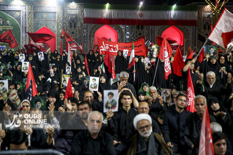 مراسم شب هفت رهبر شهید انقلاب در حرم مطهر امام رضا علیه السلام