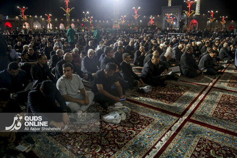 مراسم شب هفت رهبر شهید انقلاب در حرم مطهر امام رضا علیه السلام