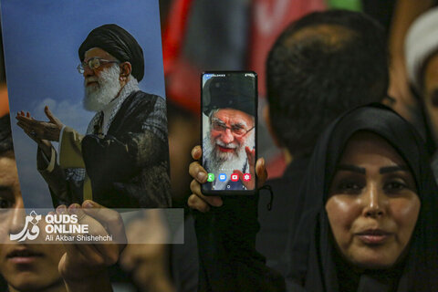 مراسم شب هفت رهبر شهید انقلاب در حرم مطهر امام رضا علیه السلام