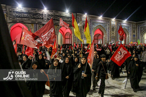 مراسم شب هفت رهبر شهید انقلاب در حرم مطهر امام رضا علیه السلام