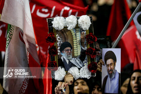 مراسم شب هفت رهبر شهید انقلاب در حرم مطهر امام رضا علیه السلام