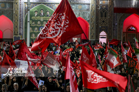 مراسم شب هفت رهبر شهید انقلاب در حرم مطهر امام رضا علیه السلام