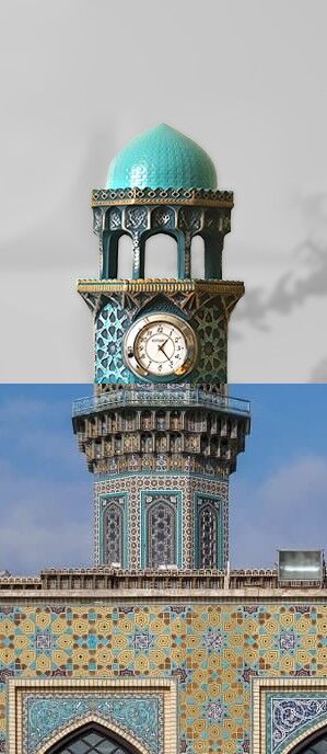 ساعت آلمانی در حرم رضوی