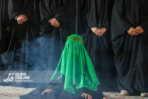 گزارش تصویری | سفره عزای حضرت رقیه به یاد کودکان میناب در مشهدالرضا