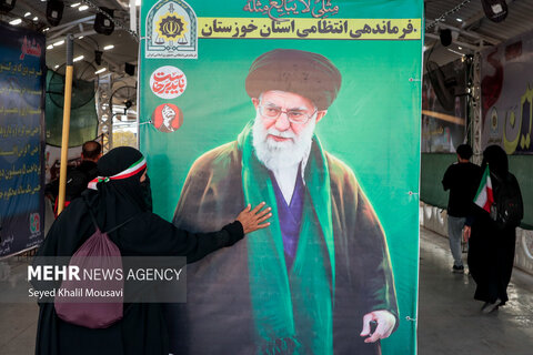 عکس | تردد زائران اربعین در مرز شلمچه پس از حمله آمریکا
