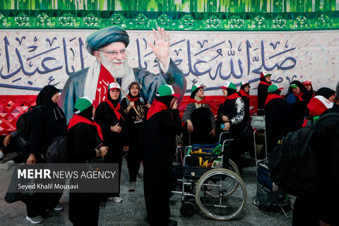 عکس | تردد زائران اربعین در مرز شلمچه پس از حمله آمریکا