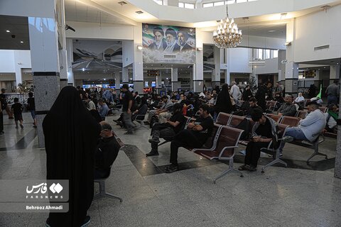 عکس | تردد بدون مشکل زائران از مرز خسروی