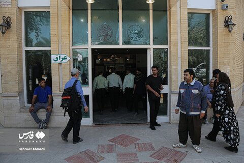 عکس | تردد بدون مشکل زائران از مرز خسروی