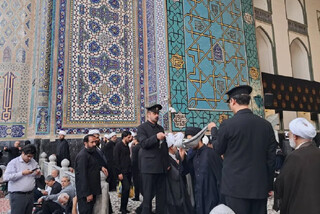 بدرقه مبلغین اربعین حسینی در حرم مطهر رضوی