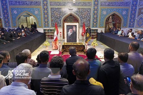 تصاویری از آخرین تغییرات و دسترسی زائران جهت زیارت مرقد رهبر شهید انقلاب در رواق دالذکر - حرم مطهر رضوی