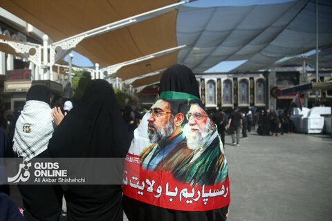 گزارش تصویری | پیاده روی زائران حسینی در مسیر نجف به کربلا