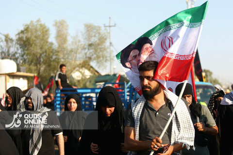 گزارش تصویری | پیاده روی زائران حسینی در مسیر نجف به کربلا