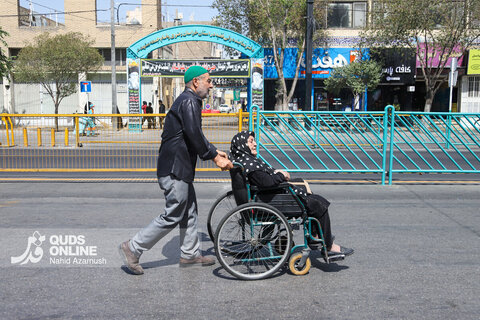 گزارش تصویری | مراسم آیینی پیاده‌روی جاماندگان اربعین حسینی - مشهد