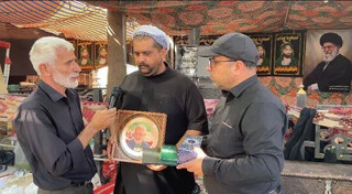تجلیل خادم‌یاران کرمان از موکب‌داران عراقی در مسیر اربعین
