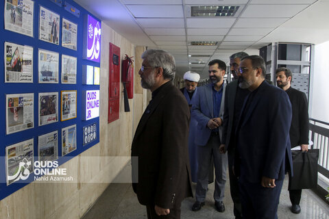گزارش تصویری | بازدید قائم مقام تولیت آستان قدس از موسسه فرهنگی قدس به مناسبت روز خبرنگار