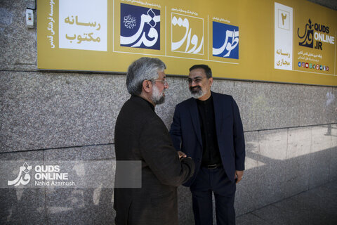 گزارش تصویری | بازدید قائم مقام تولیت آستان قدس از موسسه فرهنگی قدس به مناسبت روز خبرنگار