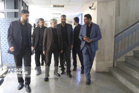 گزارش تصویری | بازدید قائم مقام تولیت آستان قدس از موسسه فرهنگی قدس به مناسبت روز خبرنگار