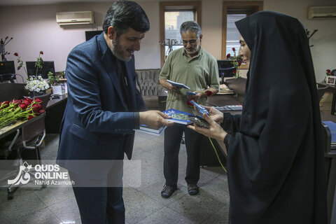 گزارش تصویری | بازدید از موسسه قدس به مناسبت روز خبرنگار