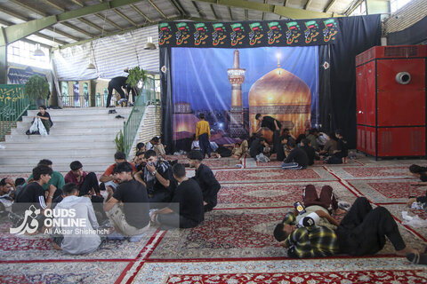 پذیرایی از زاِئران پیاده امام رضا علیه السلام در موکب حضرت جوادالائمه علیه السلام
