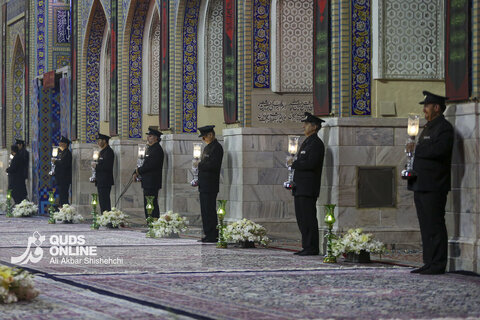آیین شام غریبان امام رضا علیه السلام در حرم مطهر رضوی