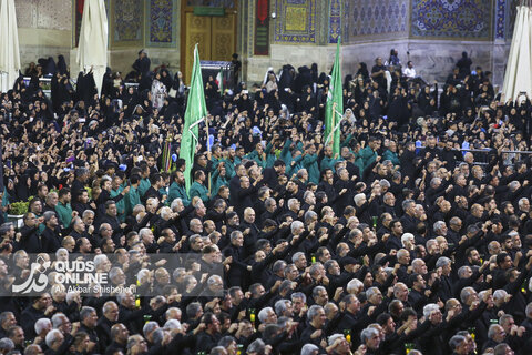 آیین شام غریبان امام رضا علیه السلام در حرم مطهر رضوی
