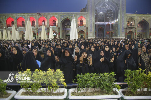 آیین شام غریبان امام رضا علیه السلام در حرم مطهر رضوی