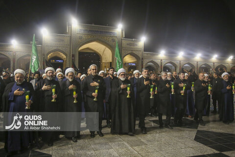آیین شام غریبان امام رضا علیه السلام در حرم مطهر رضوی