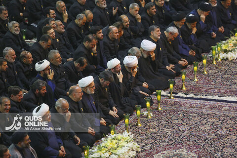 آیین شام غریبان امام رضا علیه السلام در حرم مطهر رضوی