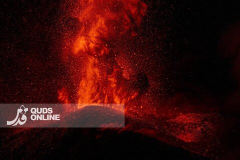 عکس | تصاویری فوران آتشین کوه اتنا در ایتالیا