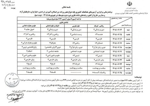 شهریور، فرصت دوباره دانشآموزان / زمان آزمونهای جبرانی امتحانات نهایی اعلام شد